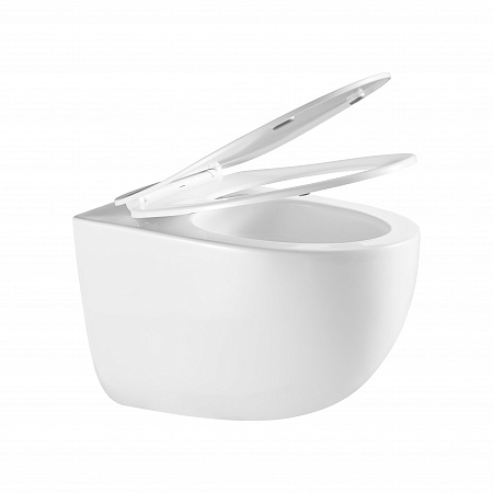 Подвесной унитаз безободковый Terminus Енисей Monolit 560х390 белый Балаково - фото 7