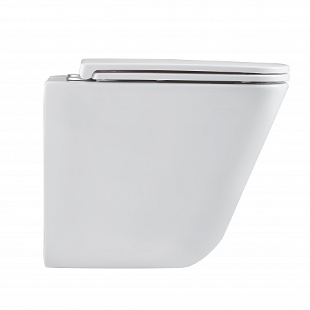 Подвесной унитаз безободковый Terminus Ватикан Monolit 490х340 белый Балаково - фото 4