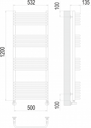 Стандарт П22 500х1200 Полотенцесушитель  TERMINUS Балаково - фото 3