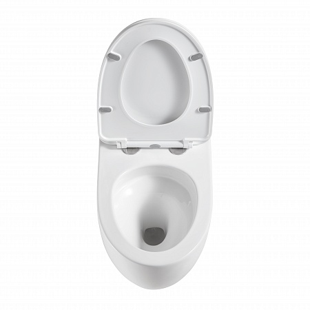 Подвесной унитаз безободковый Terminus Енисей Monolit 560х390 белый Балаково - фото 3