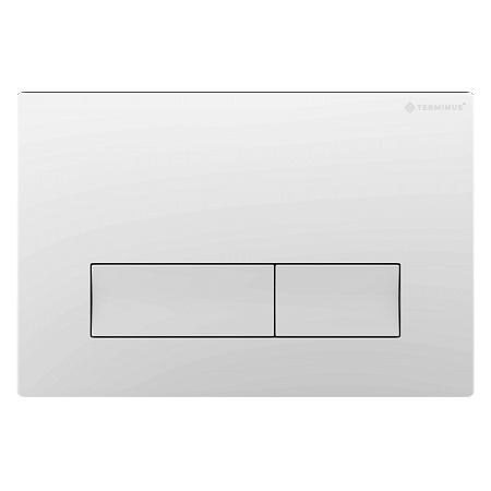 Клавиша смыва для инсталляции Terminus Classic кнопка прямоугольник цвет белый Балаково - фото 1
